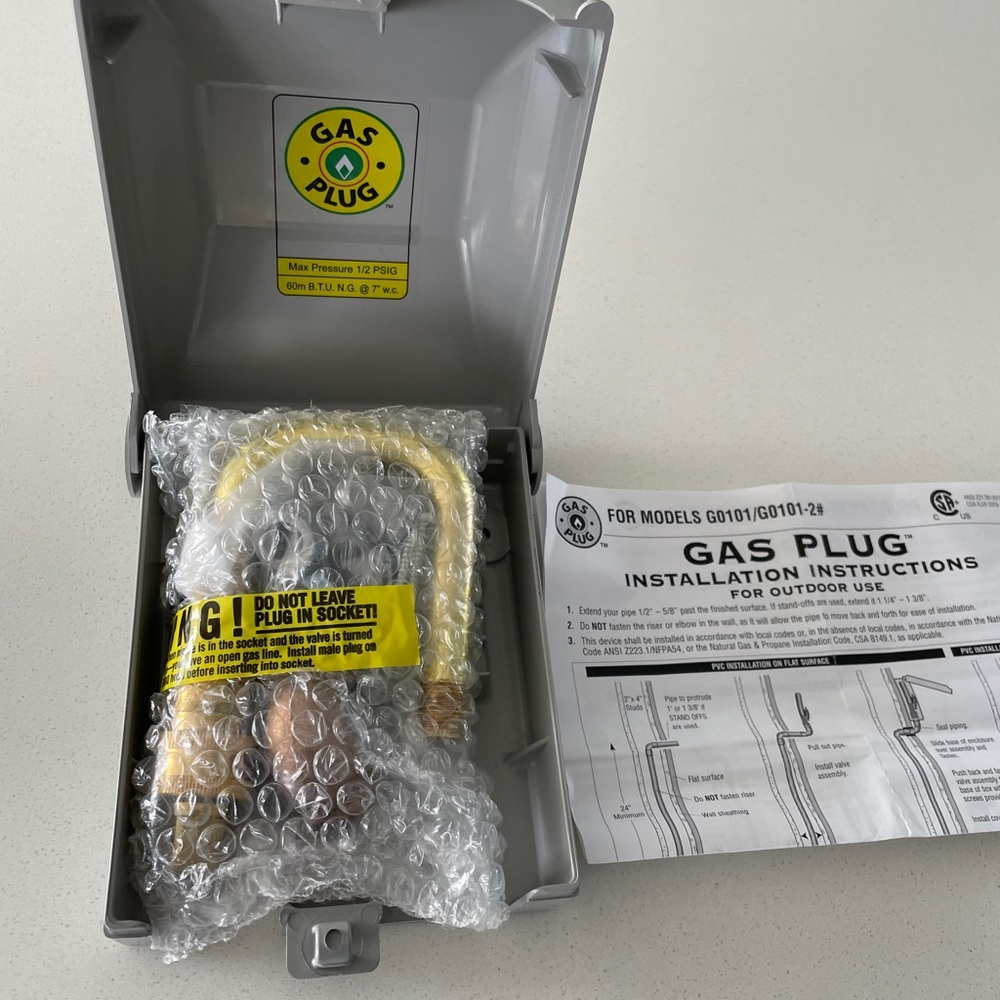 Outdoor Gas plug